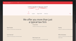 Desktop Screenshot of lhblawyers.com