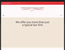 Tablet Screenshot of lhblawyers.com